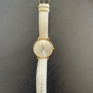 Nixon Kensington Leather White Women’s Watch